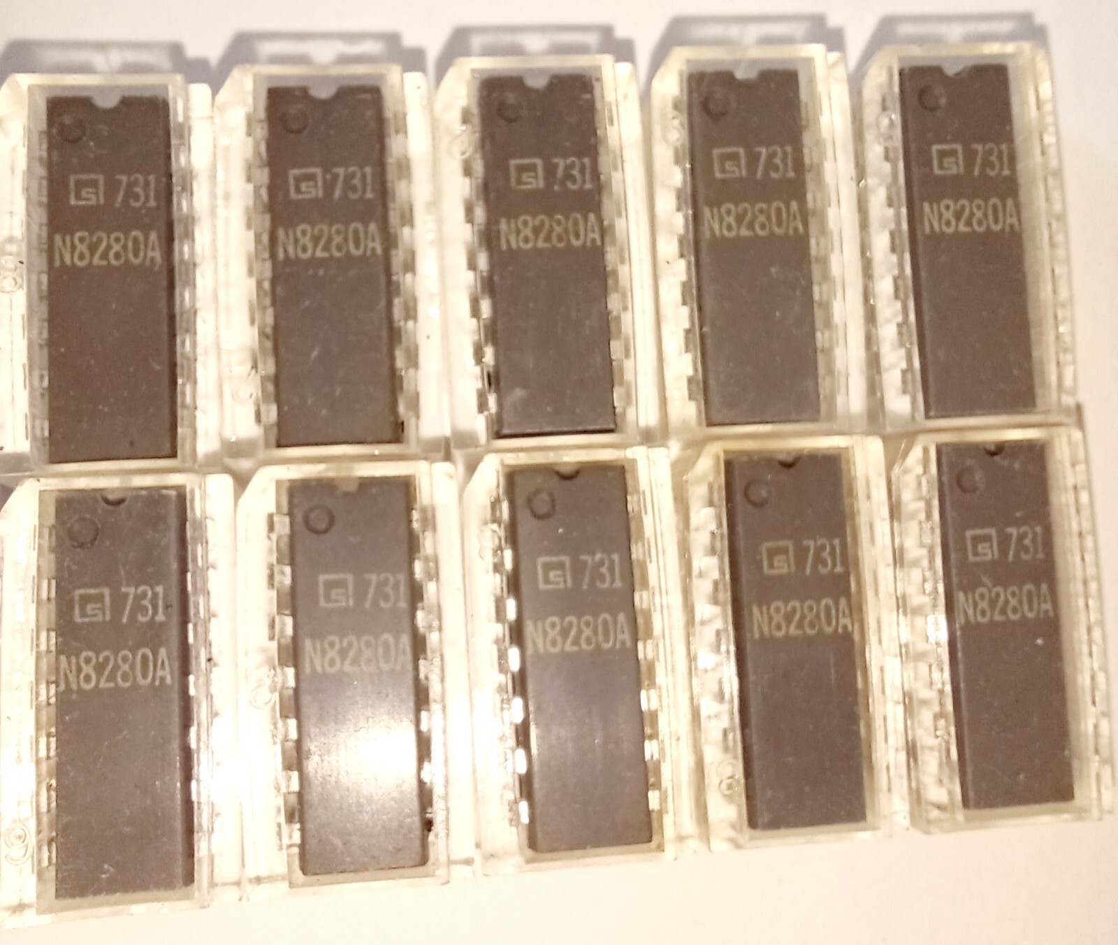 SIGNETICS N8280A IC chip microchip DIP-14 vintage 1973!! DECADE asynchronous
