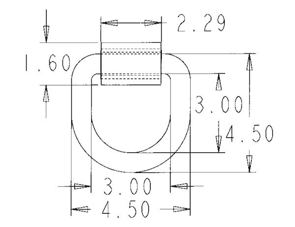Buyer's Products 3/4" D-Ring B46
