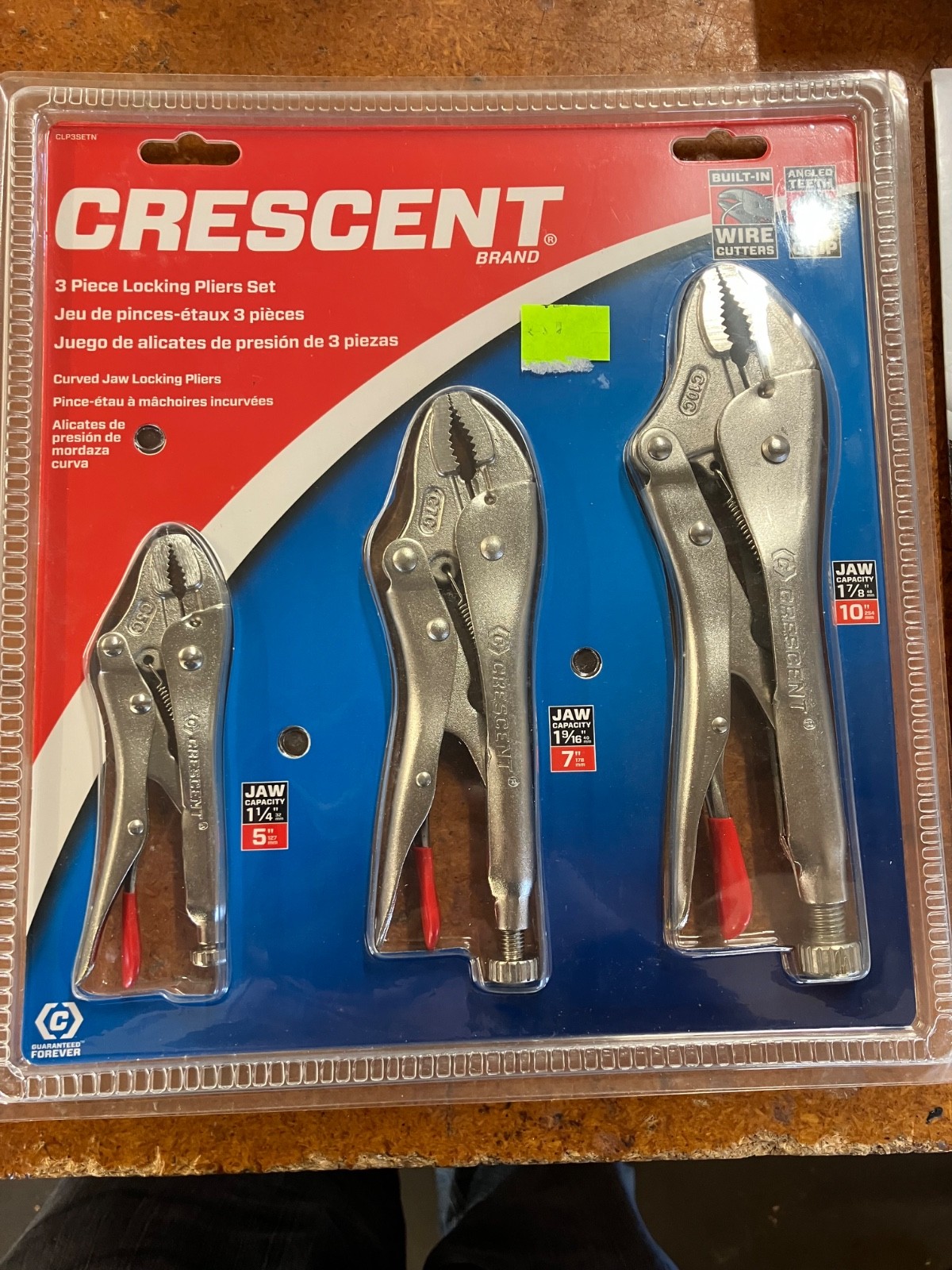 Crescent CLP3SETN 3-Pc Locking Pliers Set – New Sealed
