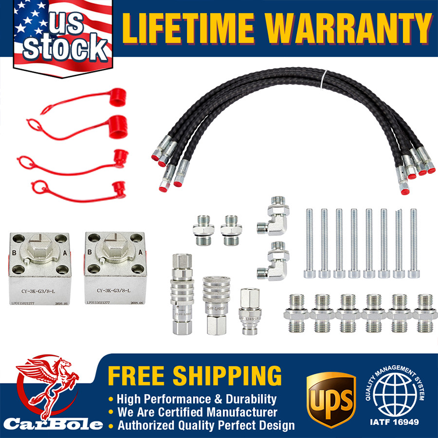 New Fit for 1-2 ton Mini Excavator w/ Quick Connect Three Way Diverter Valves