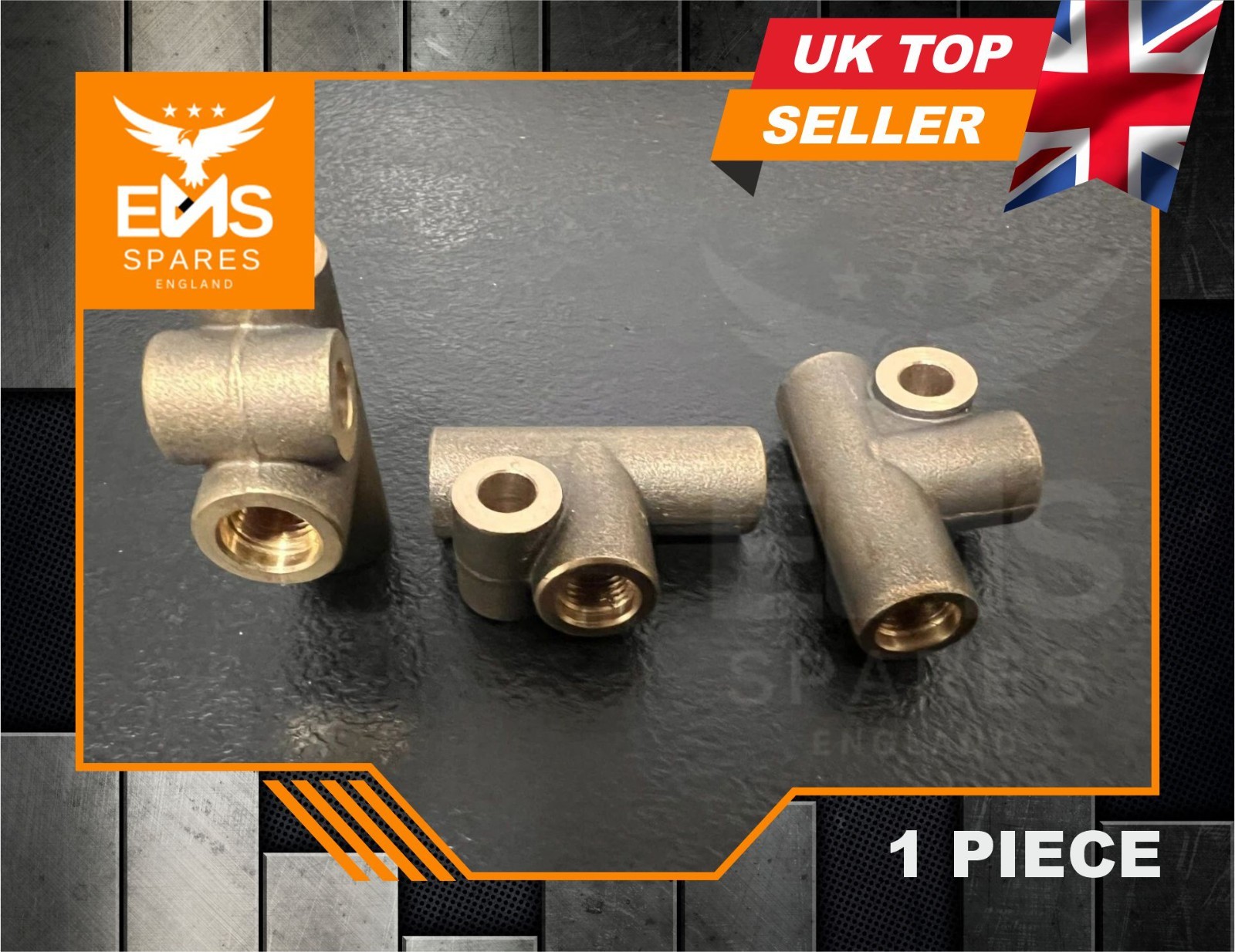 Land Rover Range Rover Series BRAKE PIPE TEE PIECE PART - BTB657L :  BRAND - EMS