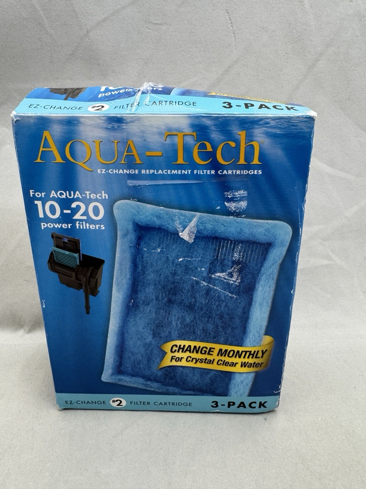 Aqua-Tech EZ-Change Aquarium Filter #2 Cartridge For 10-20G Filters 3 Pack