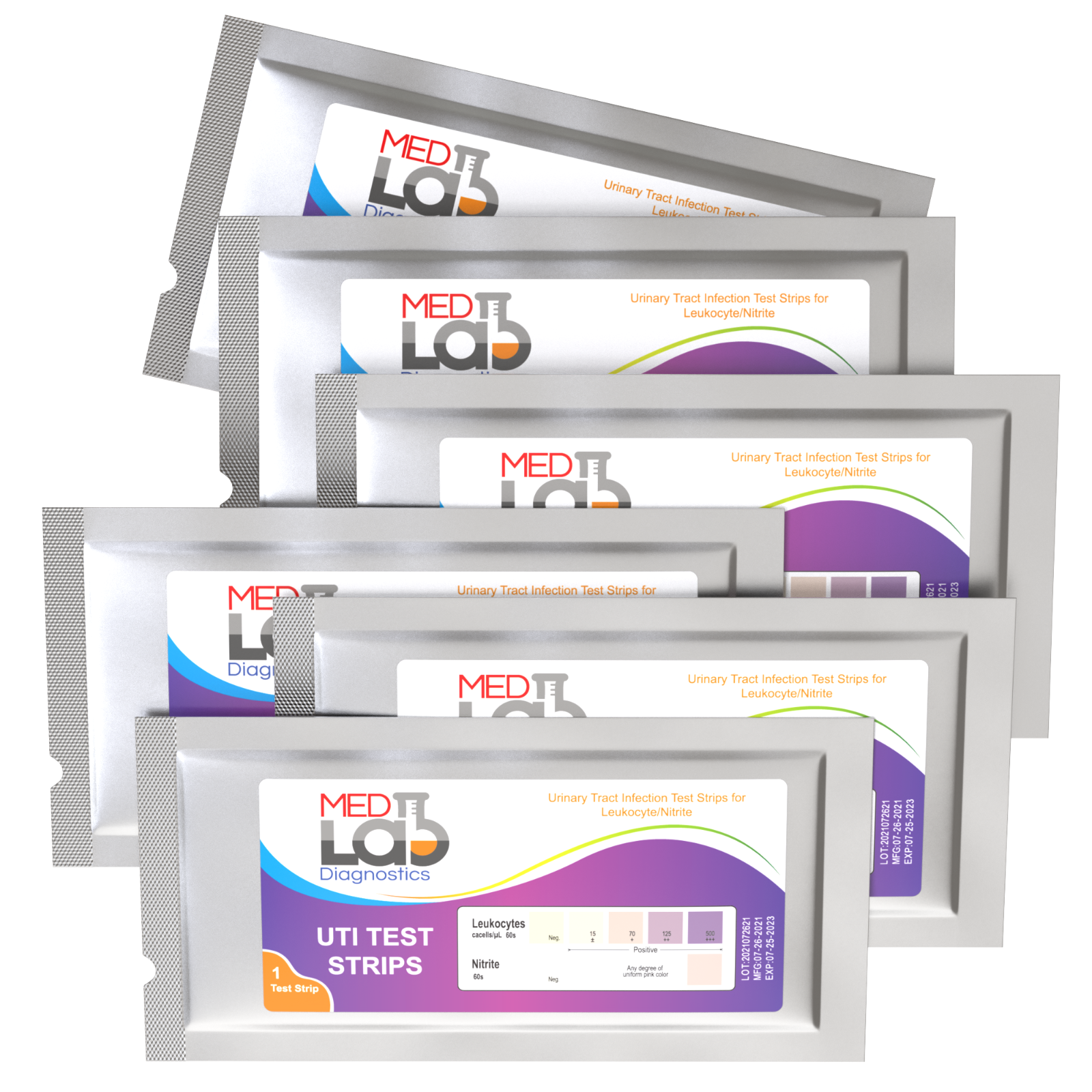 UTI Test Strips for Urinary Tract Infection(6 Individually Wrapped Tests)