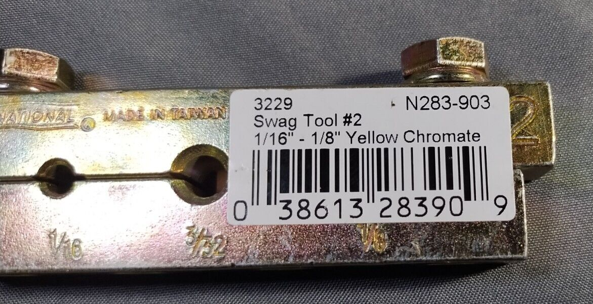 National Hardware 3229BC Series N283-903 Swag Swage Tool