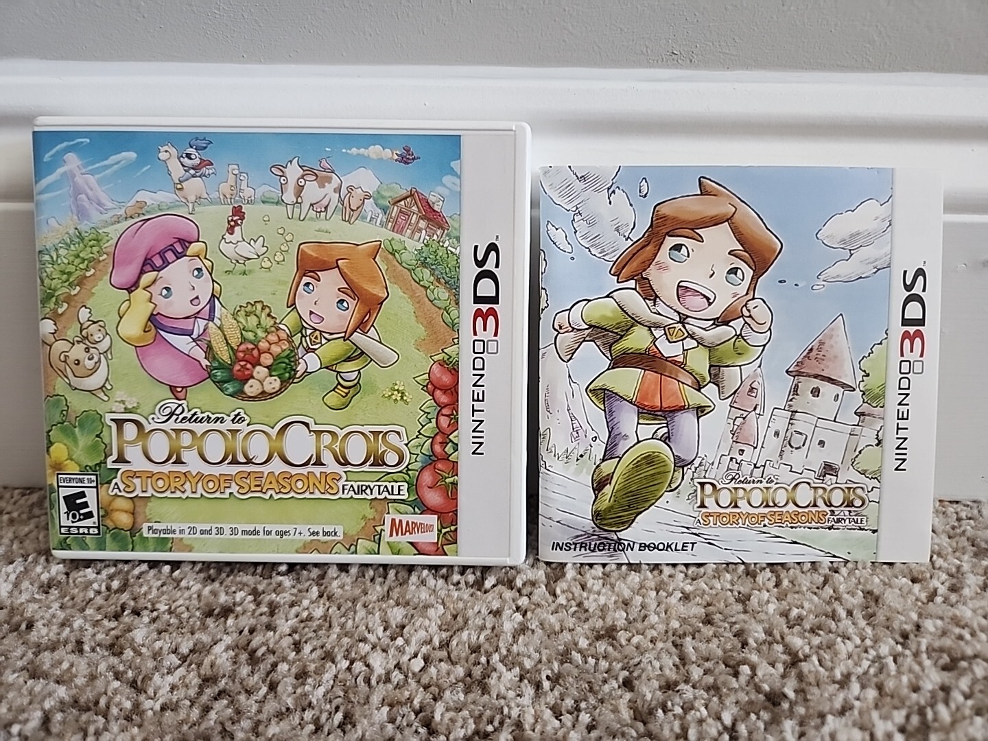 Nintendo 3DS Popolo Crois A Story of Seasons Case and Manual Only - NO GAME