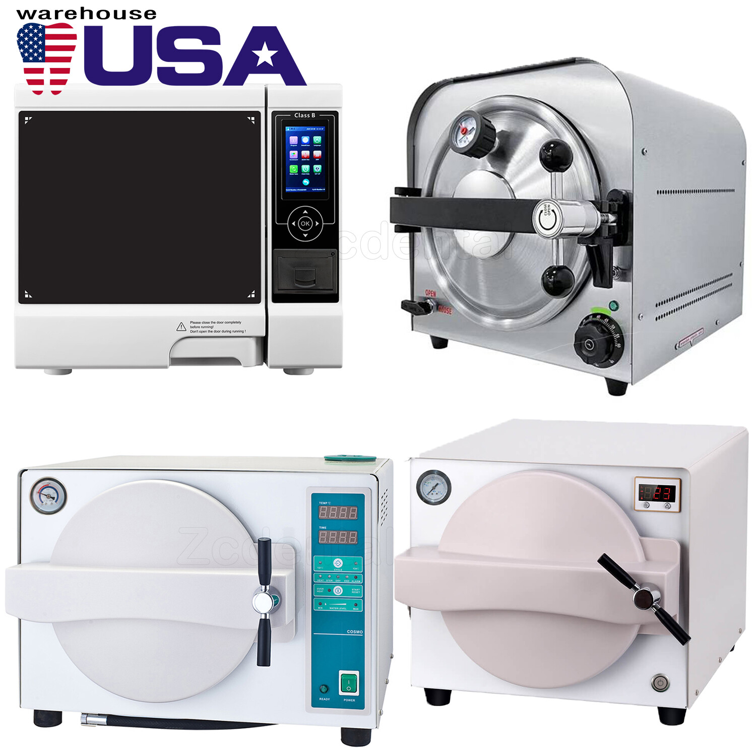 Medical Dental Autoclave Vacuum Steam Sterilizer with Printer/Drying Function