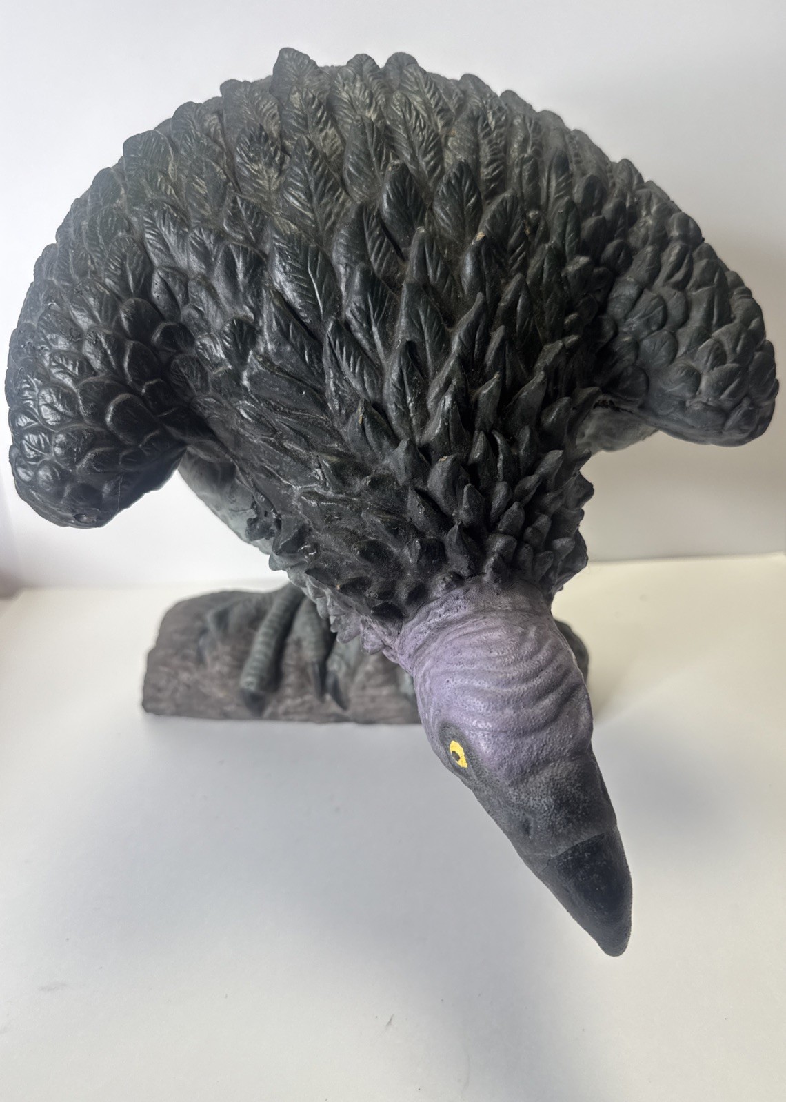Vintage Halloween Prop Latex Foam Vulture/ Buzzard  12” Spooky Bird Prop