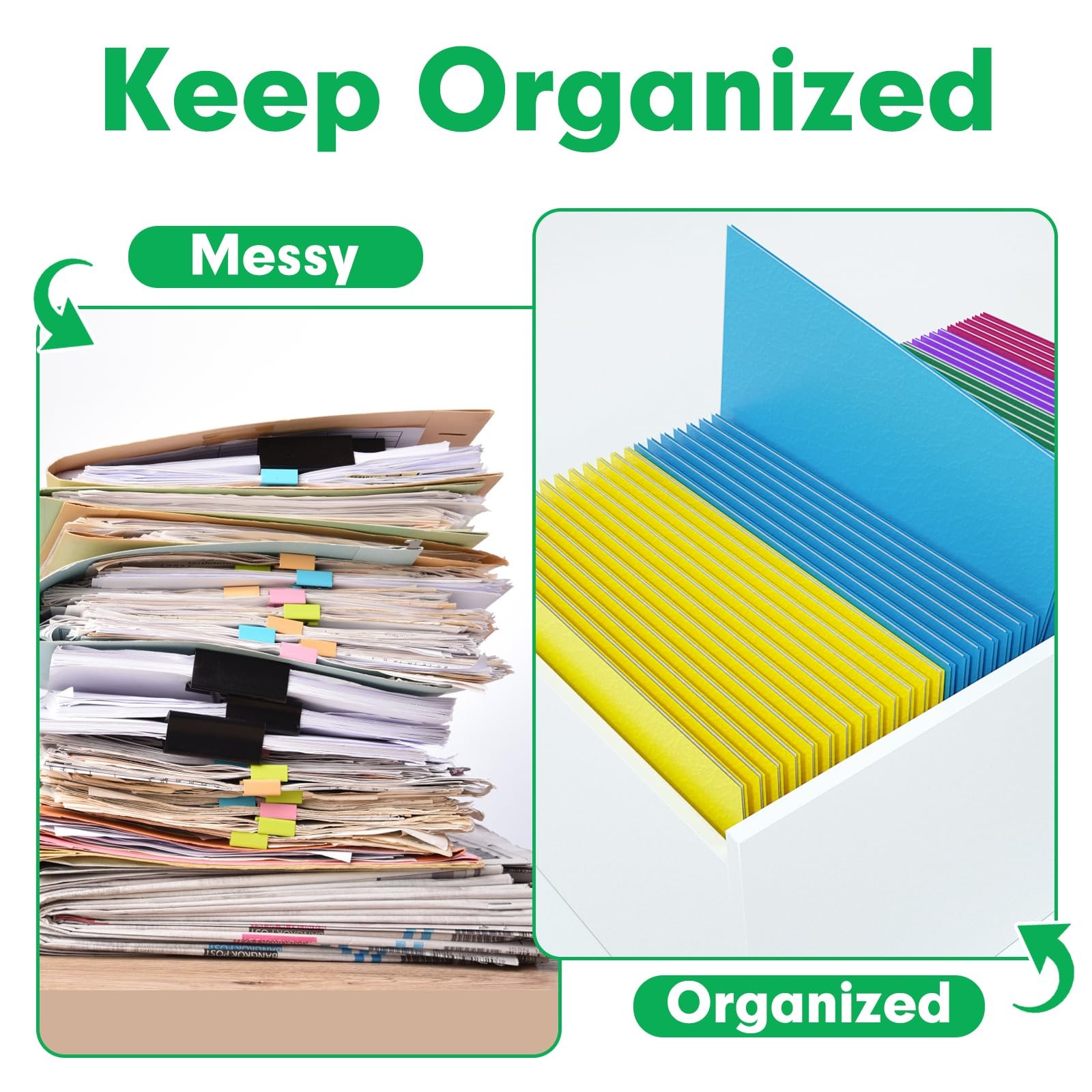 Two Pocket Folders, 125 Pack 2 Pocket Folders, Letter Size Paper File Folder ...