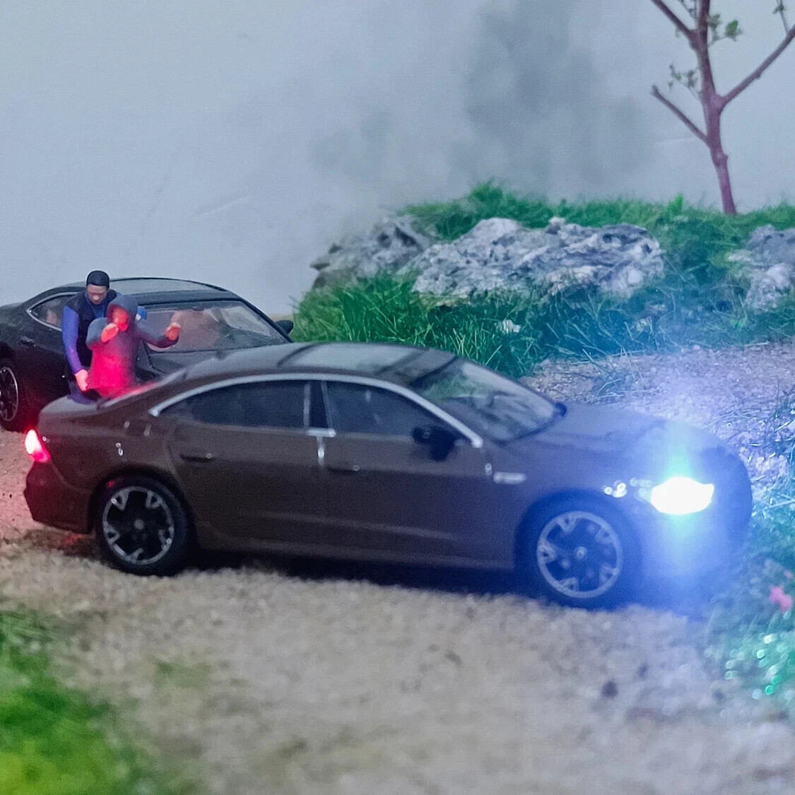 1/64 Scale  Model Car Universal Simulation LED Lighting Modification Mini Kit