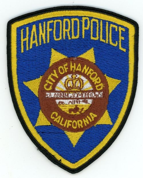 CALIFORNIA CA HANFORD POLICE NICE SHOULDER PATCH SHERIFF