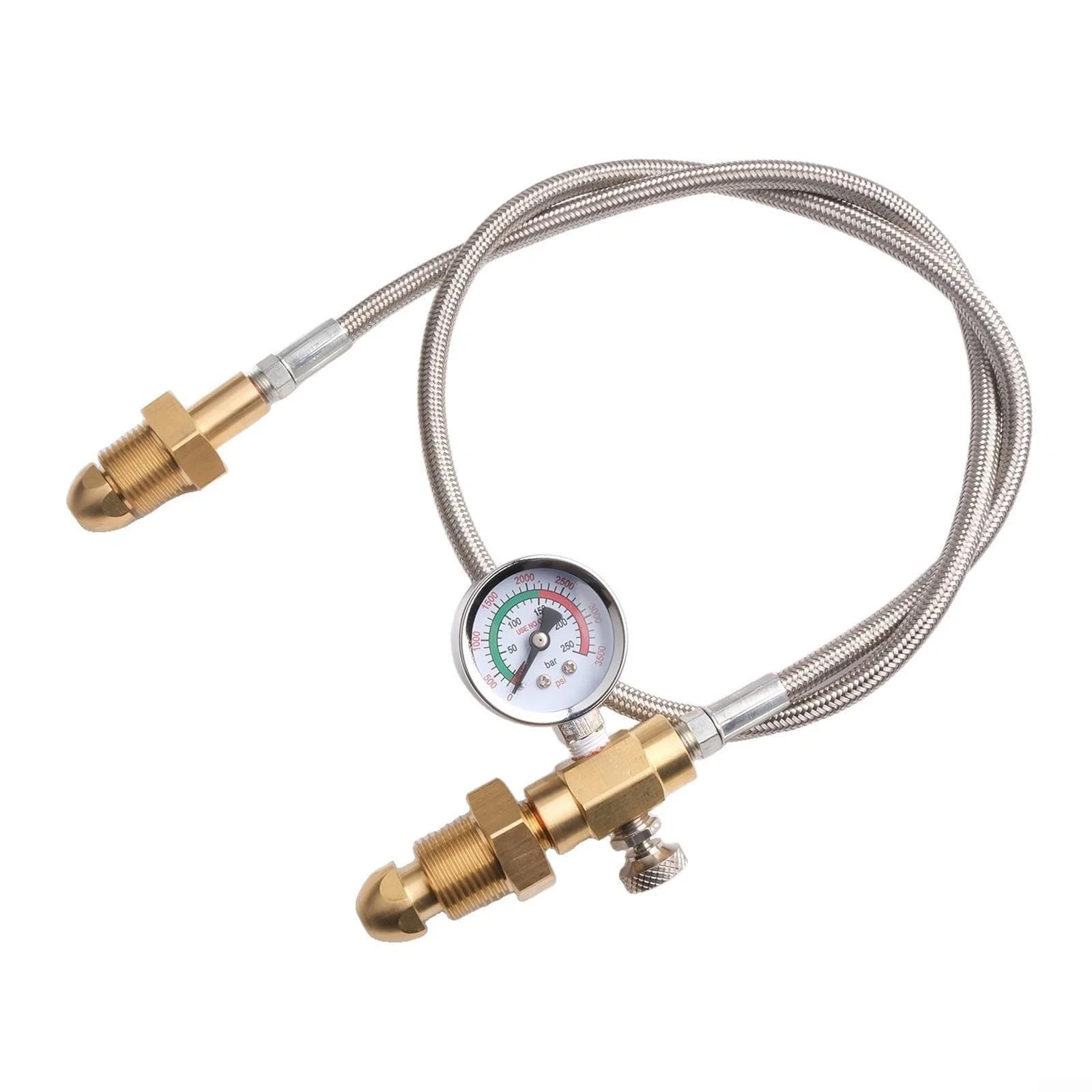 Refill Hose for UK Argon Cylinder Bottle w/2000 Psi Maximum Pressure G 5/8"  B