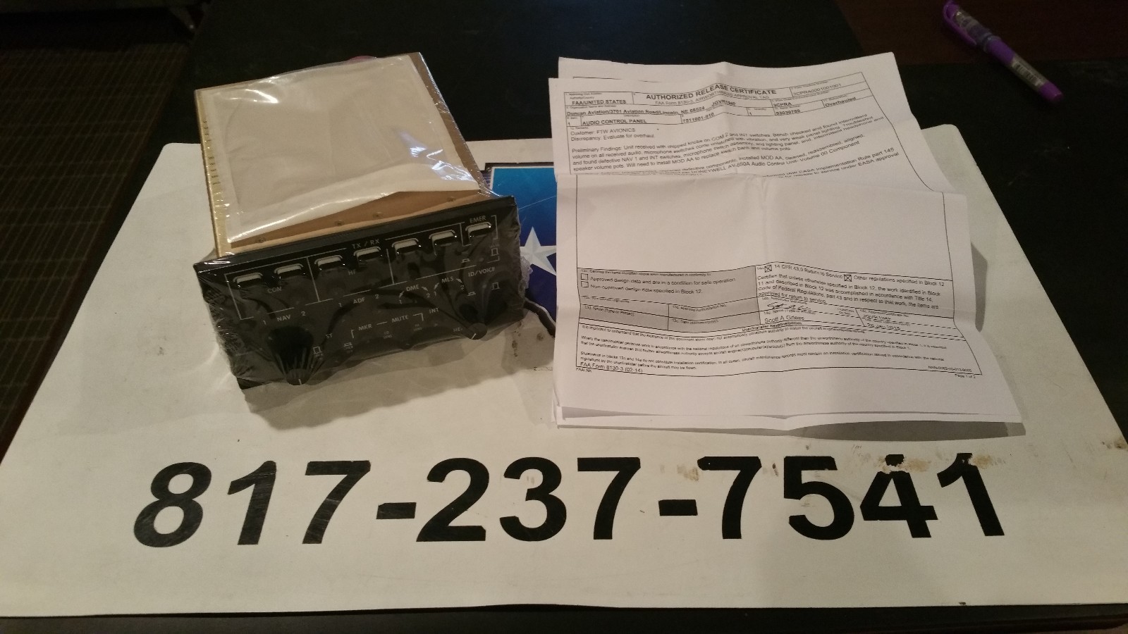 AUDIO CONTROL, AV850A, 7511001-913, fresh 8130 1/15