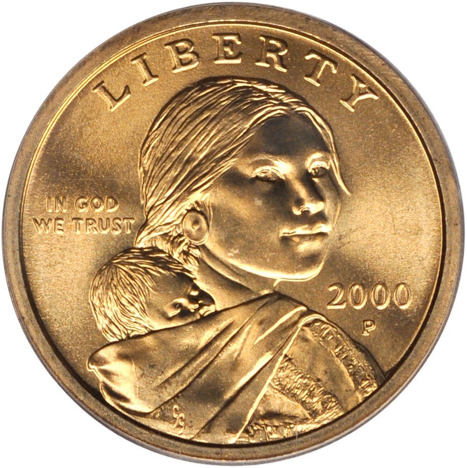 2000 P Sacagawea One Dollar Coin US Liberty