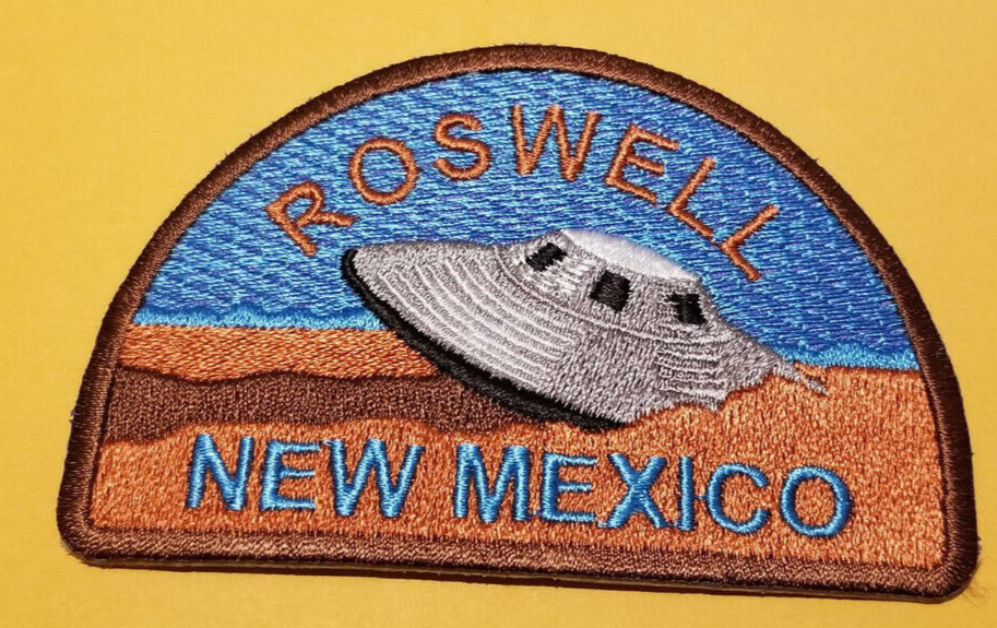 Roswell, New Mexico Embroidered Patch approx 2.5x3.75"