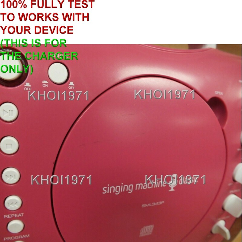 Wall AC adapter power cable for The SINGING MACHINE SML343P Karaoke System