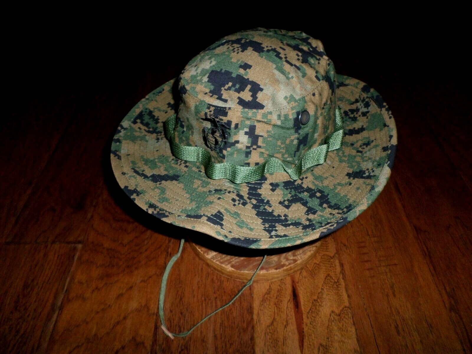 MARINE CORPS BOONIE HAT USMC DIGITAL WOODLAND CAMOUFLAGE MEDIUM 7 1/4 USA MADE