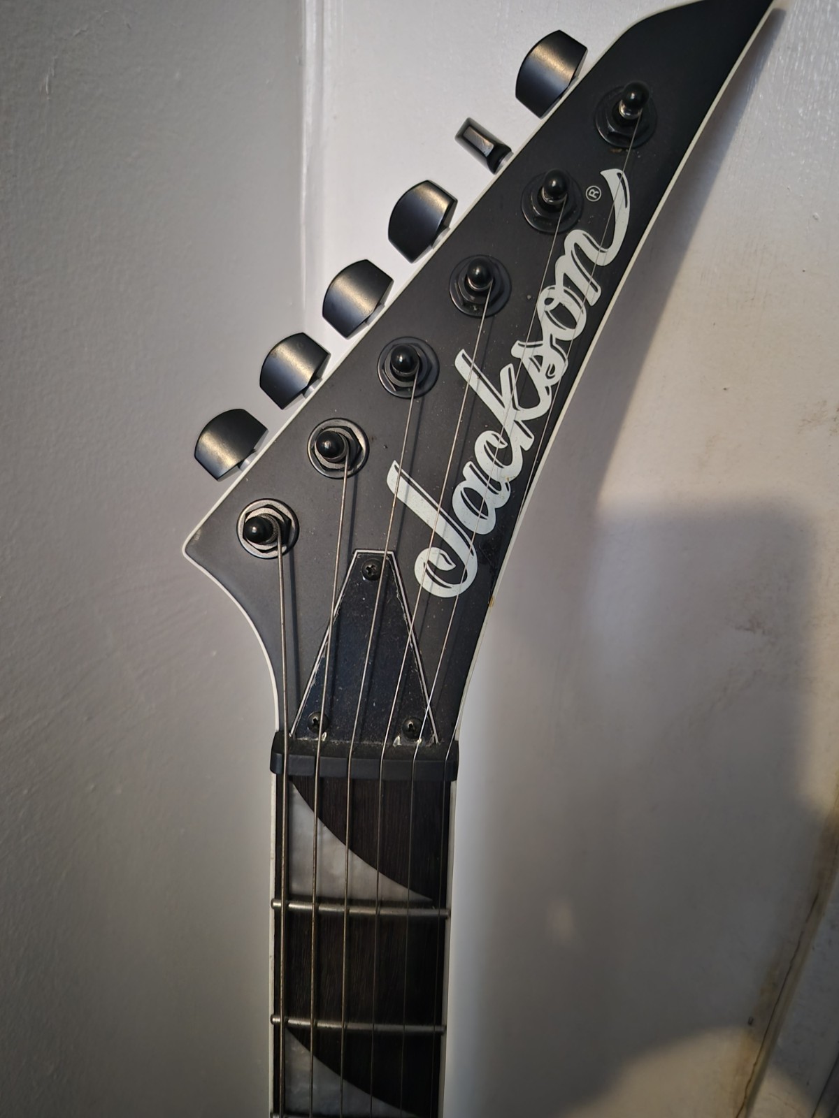 Jackson Black Solid Body Electric Guitar 6 String Right-Handed