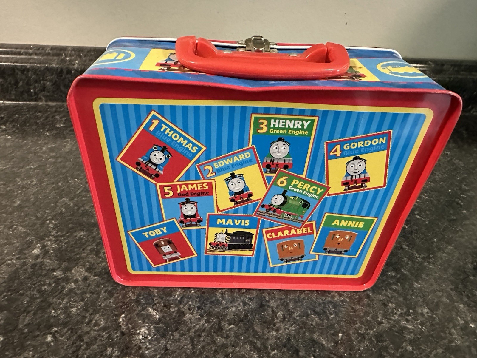 2005 Schylling Thomas The Tank Engine Lunchbox Tin Dents Photoed