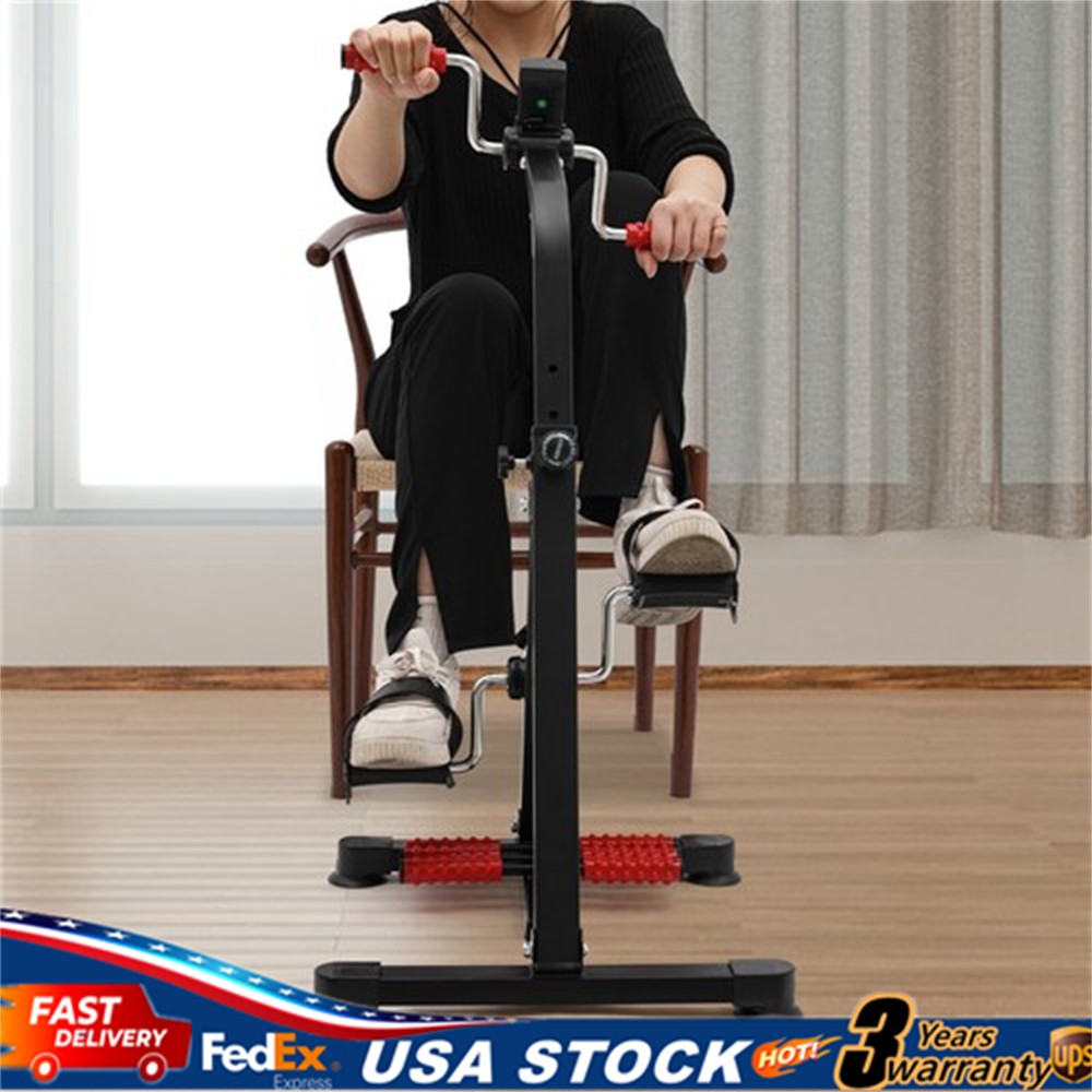 Adjustable Fitness Pedal Exerciser Bike W/ LCD Screen Within 50 kg Load Capacity