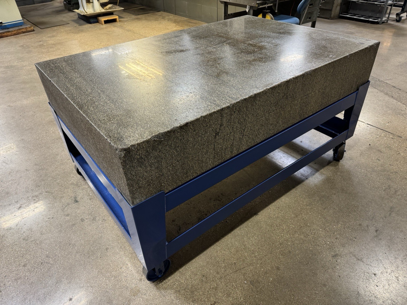Granite Stone Inspection QC Table, 72” x  48” x  12”