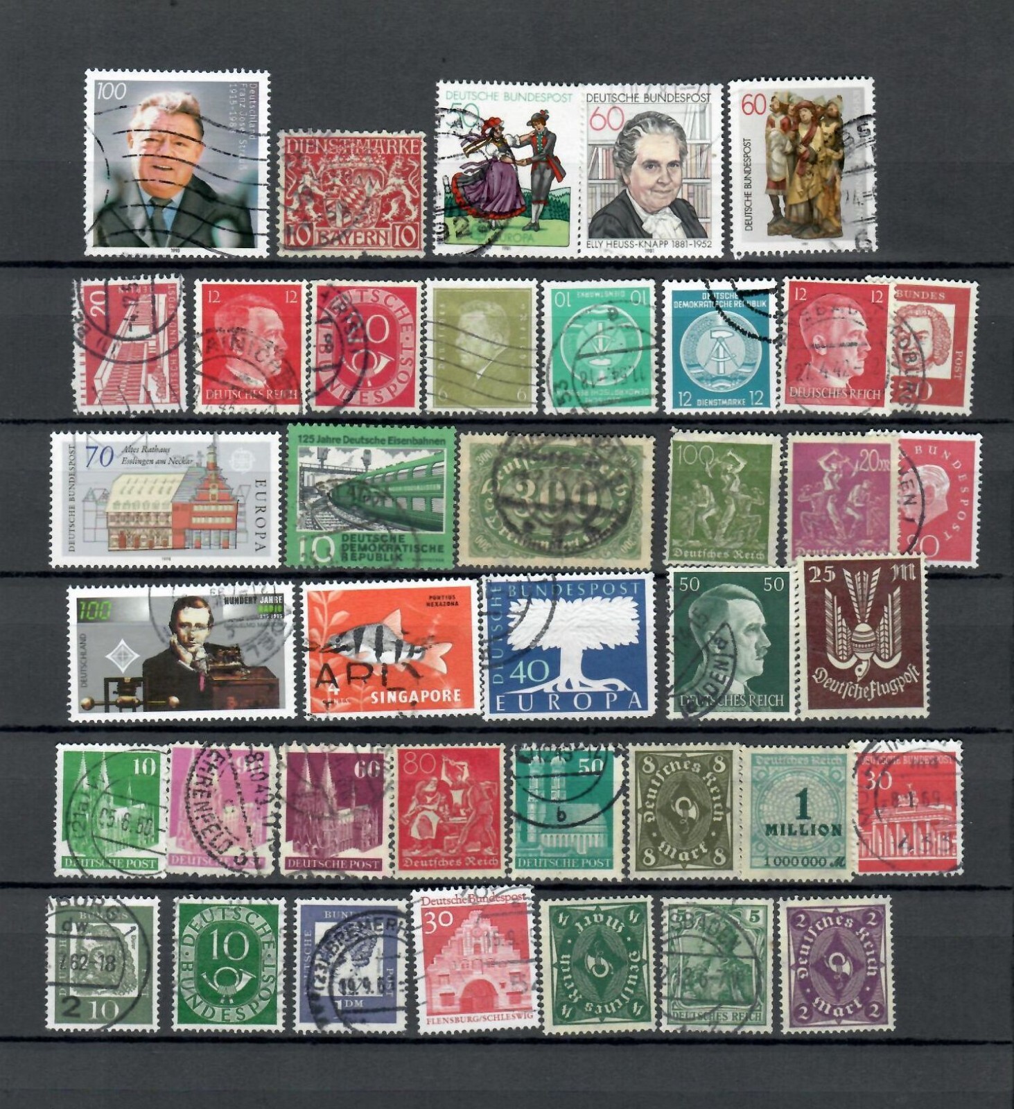 GERMANY Europe Selection POSTAL USED CLASSIC STAMPS  LOT (GER 71)