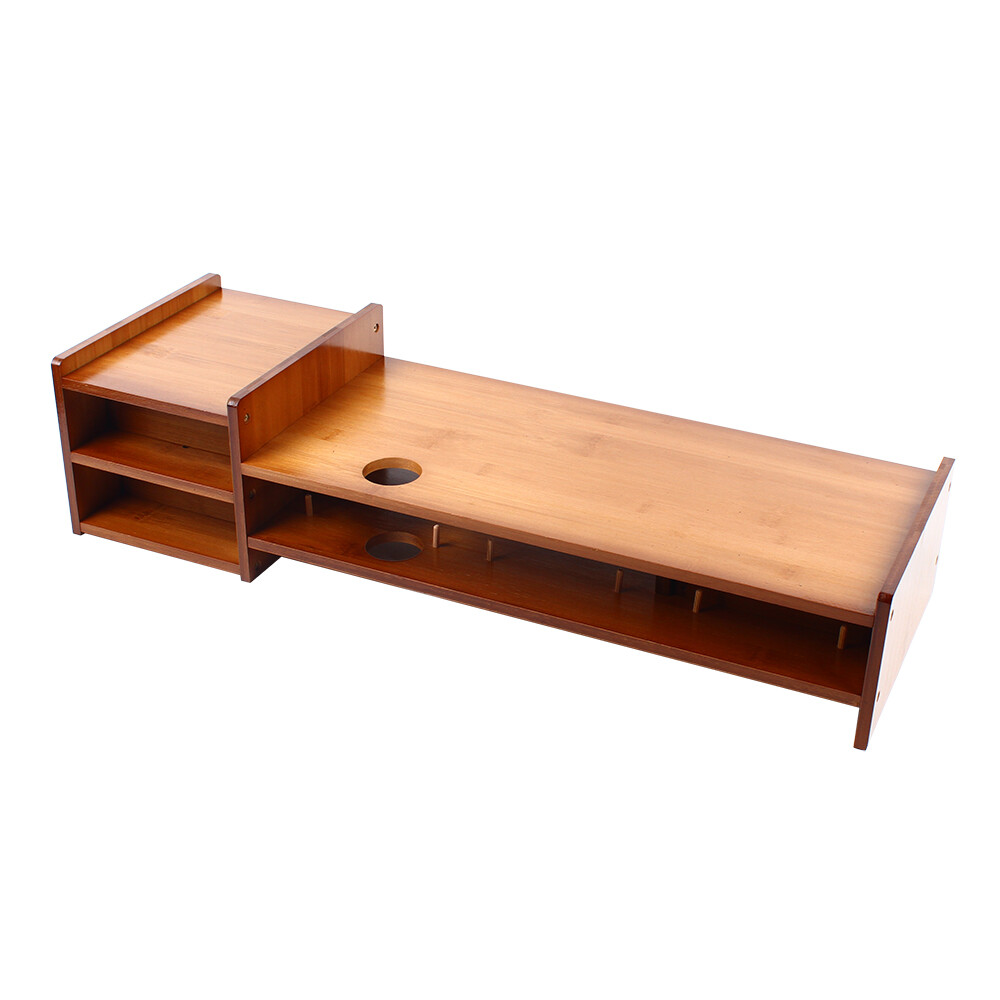 Computer Monitor Laptop Riser Desktop Organizer Space Saver 2 tier with 3 Drawer
