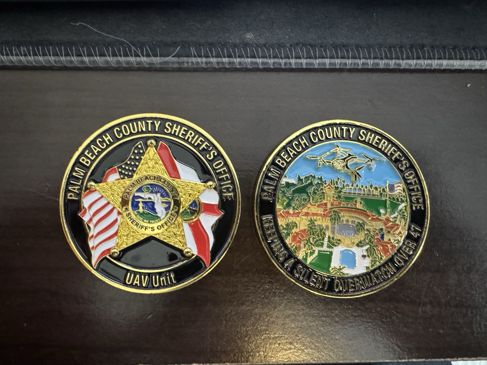 Palm Beach County Sheriff UAV Drone Unit Challenge Coin - PBSO Unmanned Aerial