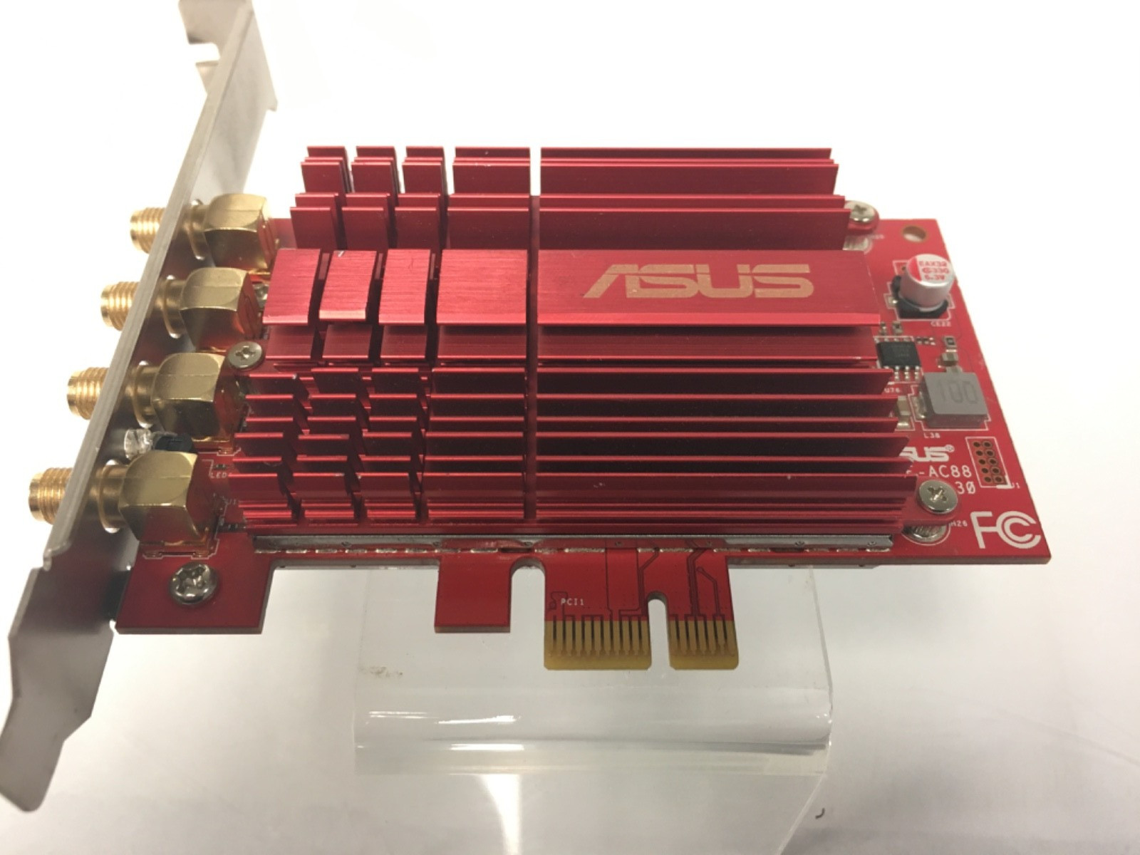 ASUS PCE-AC88 Dual-Band 4x4 802.11ac PCI-E Adapter - Card Only