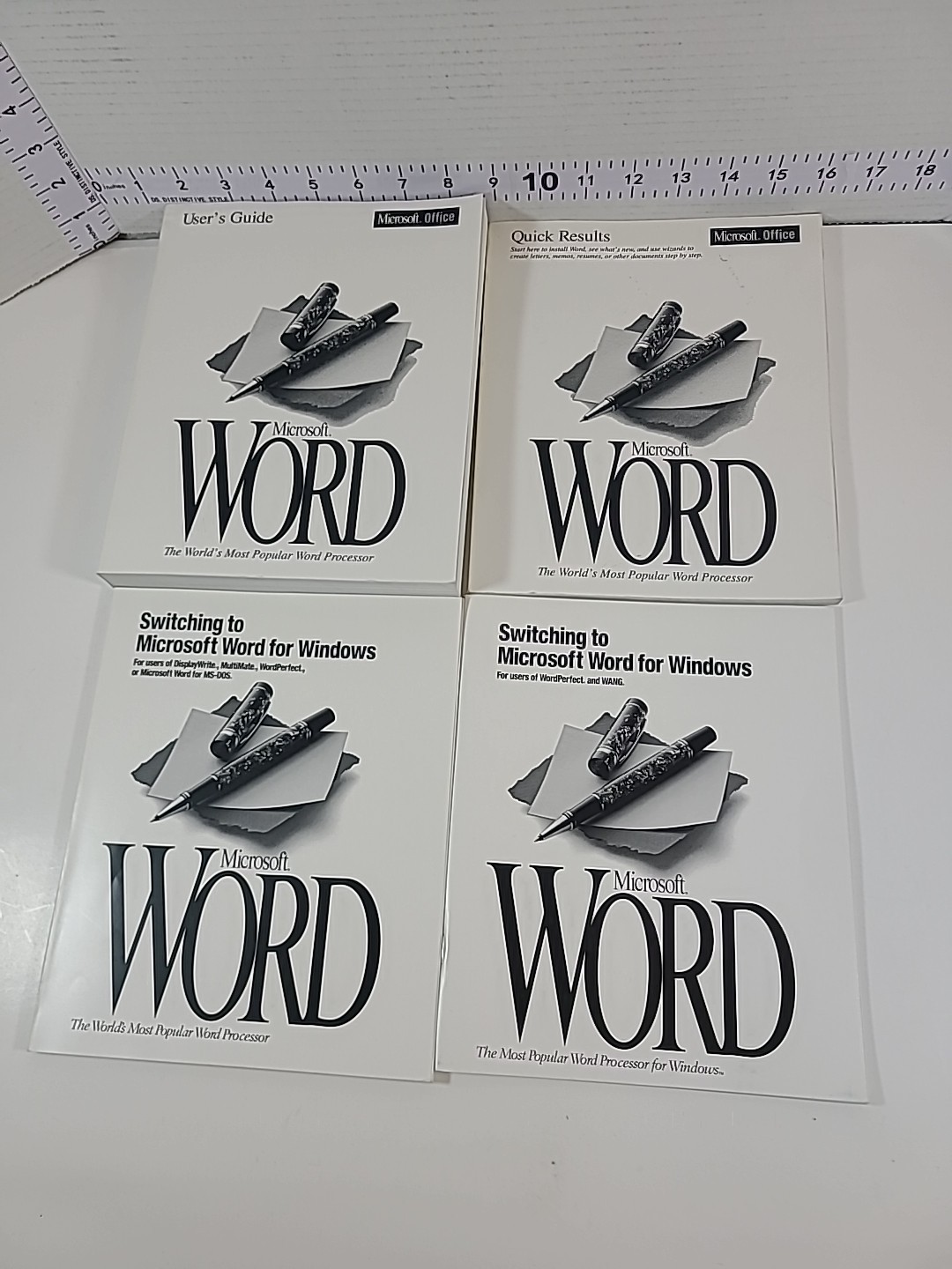 Vintage 1990's Microsoft Manuals/User Guide/Quick Results For Office 4.2
