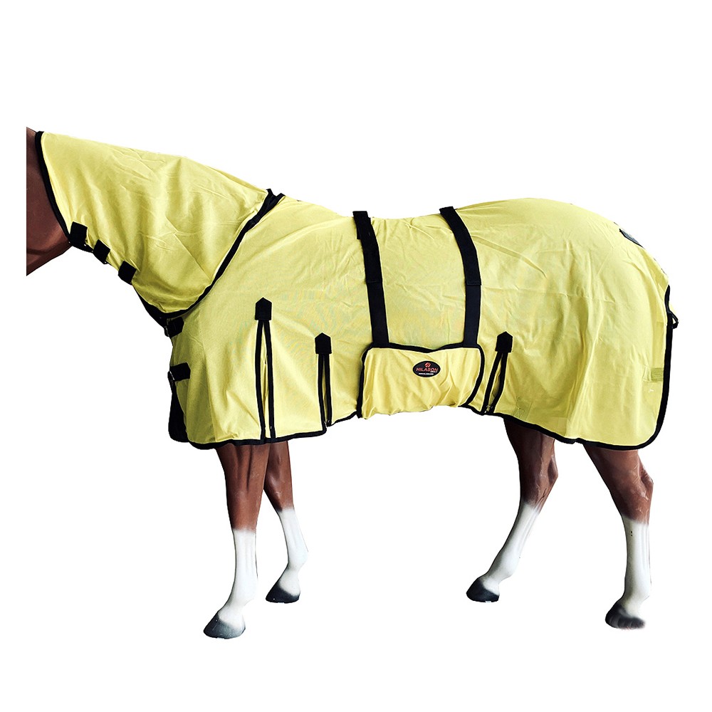 HILASON Horse Fly Sheet UV Protect Breathable Mesh Bug Mosquito Spring | Summer