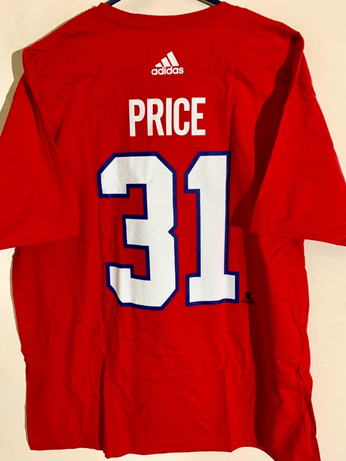 Adidas NHL T-Shirt Montreal Canadiens Carey Price Red sz M