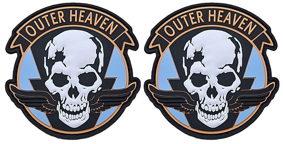Metal Gear Solid Outer Heaven Phantom Pain 3D PVC RUBBER PATCH | 2PC HOOK  3"x3"