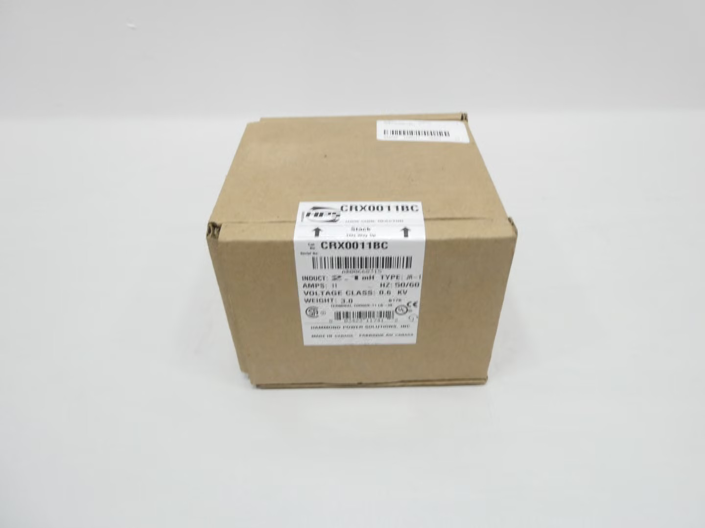 Hammond Hps CRX0011BC Line Reactor 2.1mh 600v-ac 3ph 11a