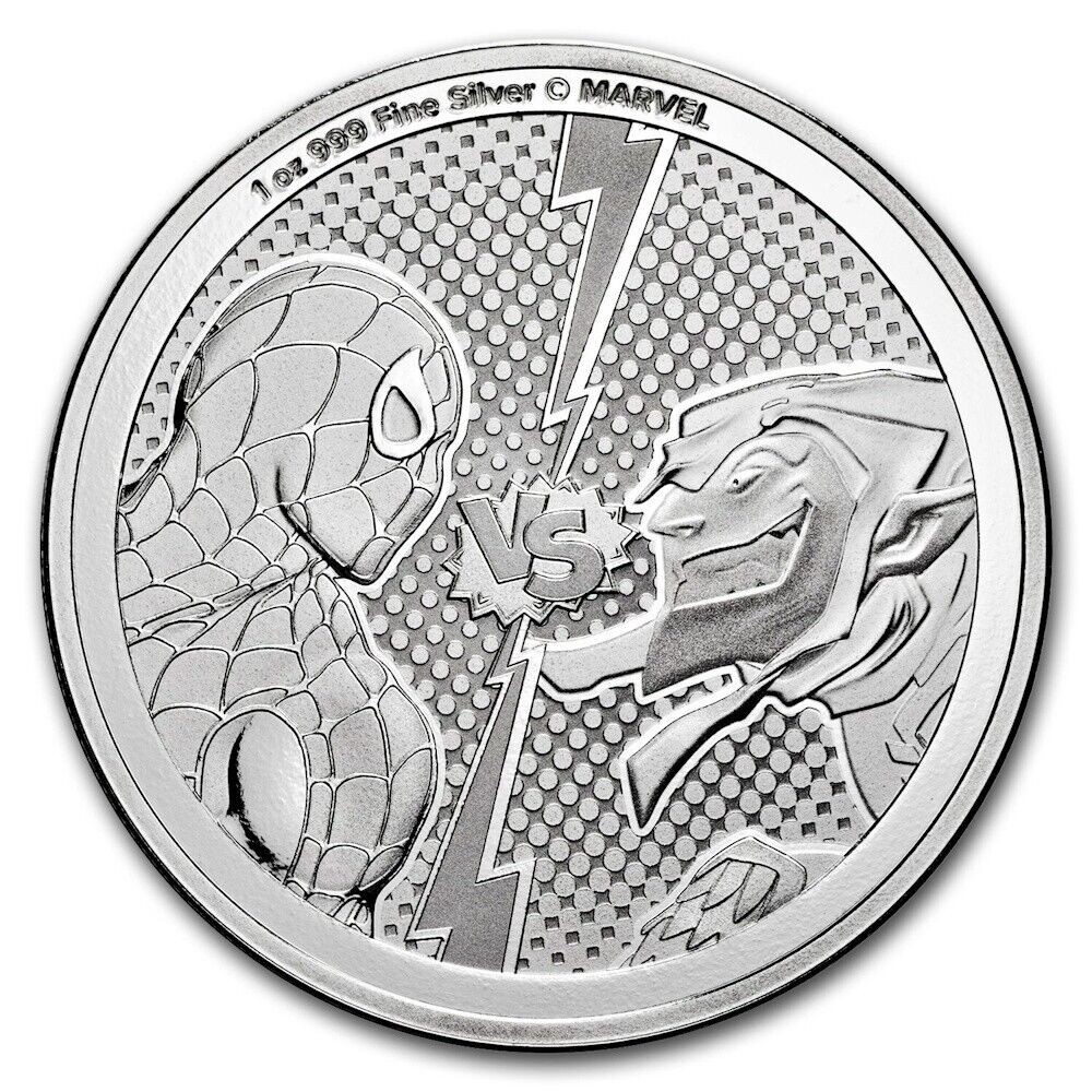 2024 Niue 1 oz Silver $2 Marvel Spider-Man vs Green Goblin