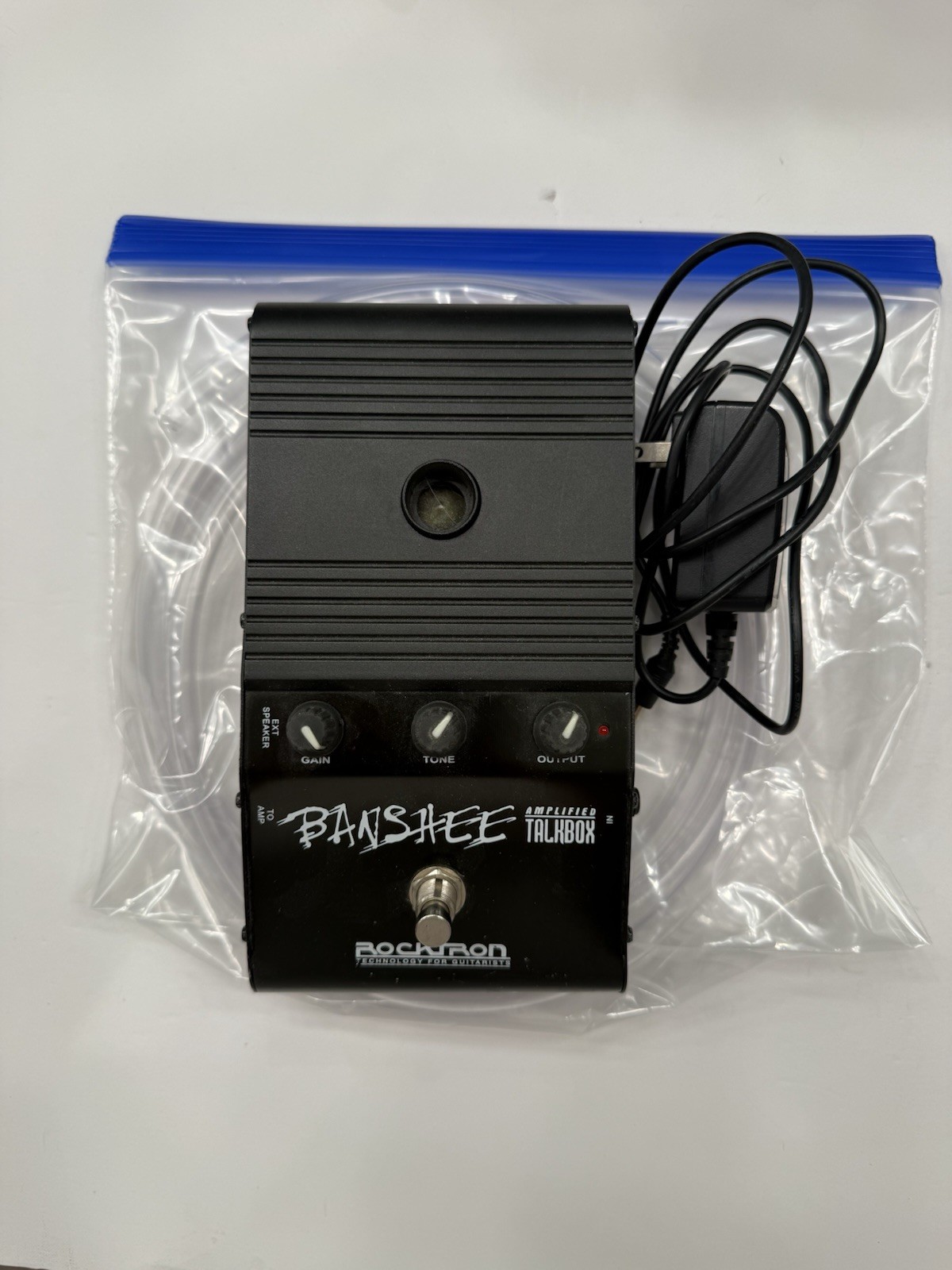 Rocktron Banshee Amplified Talkbox Talk Box Vocal Effect Pedal + Tube & PSU