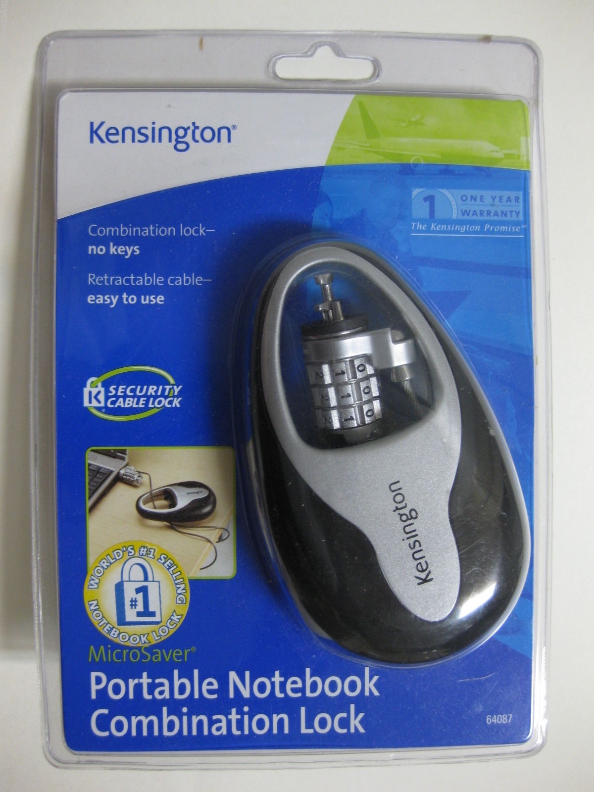 KENSINGTON 64087 Portable Notebook Combination Lock BRAND NEW!!!