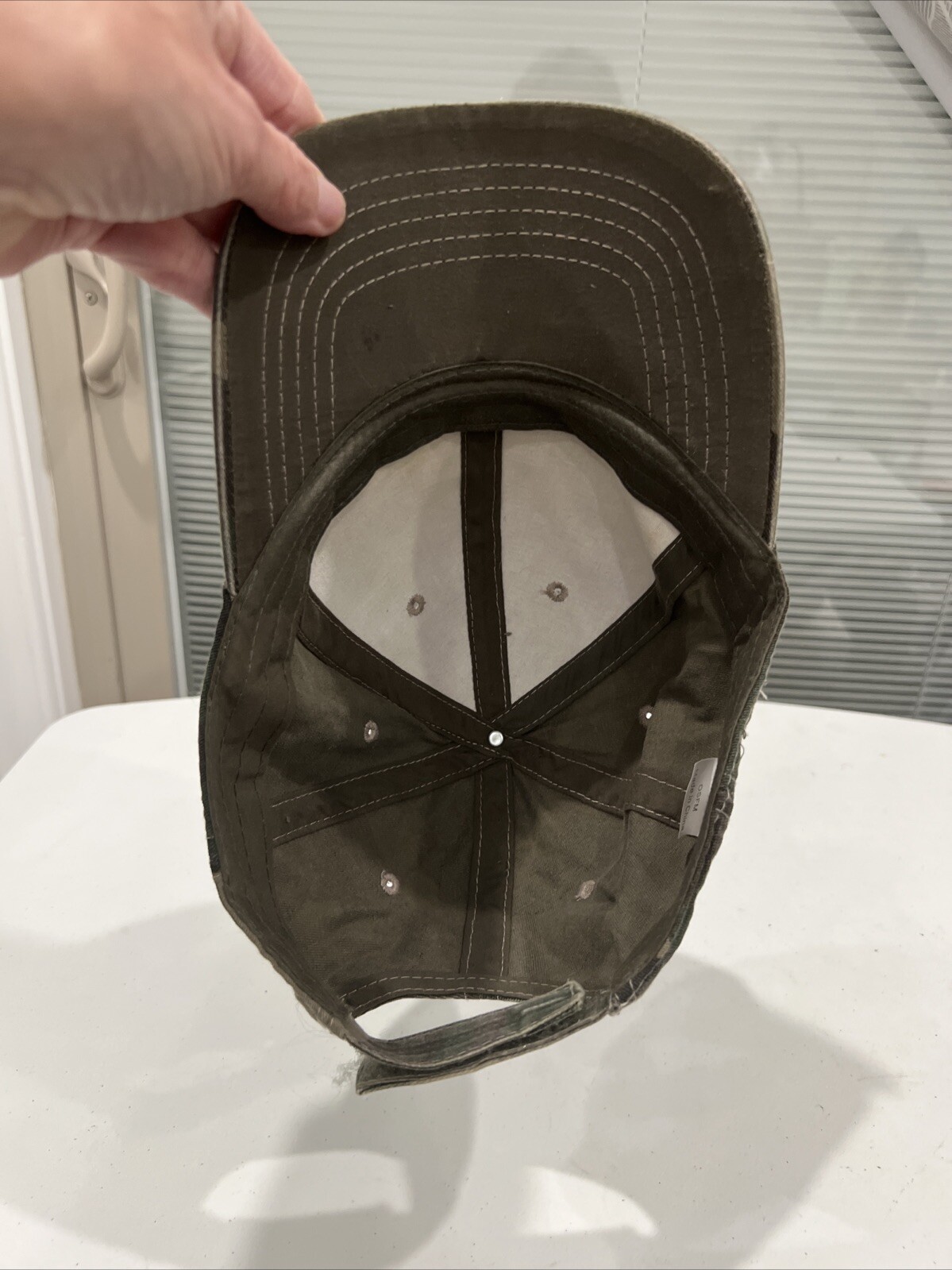 Camouflage Greens Cotton Hat Cap Hook Loop
