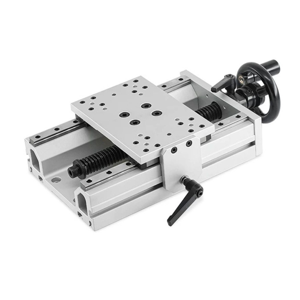 X Manual Adjustment Module | Heavy Load Trapezoidal Screw Dual Linear Guide Rail