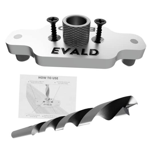 Dowel Jig Kit for Floating Shelf Bracket | 1/2 inch x 9.8 inch Drill Bit |