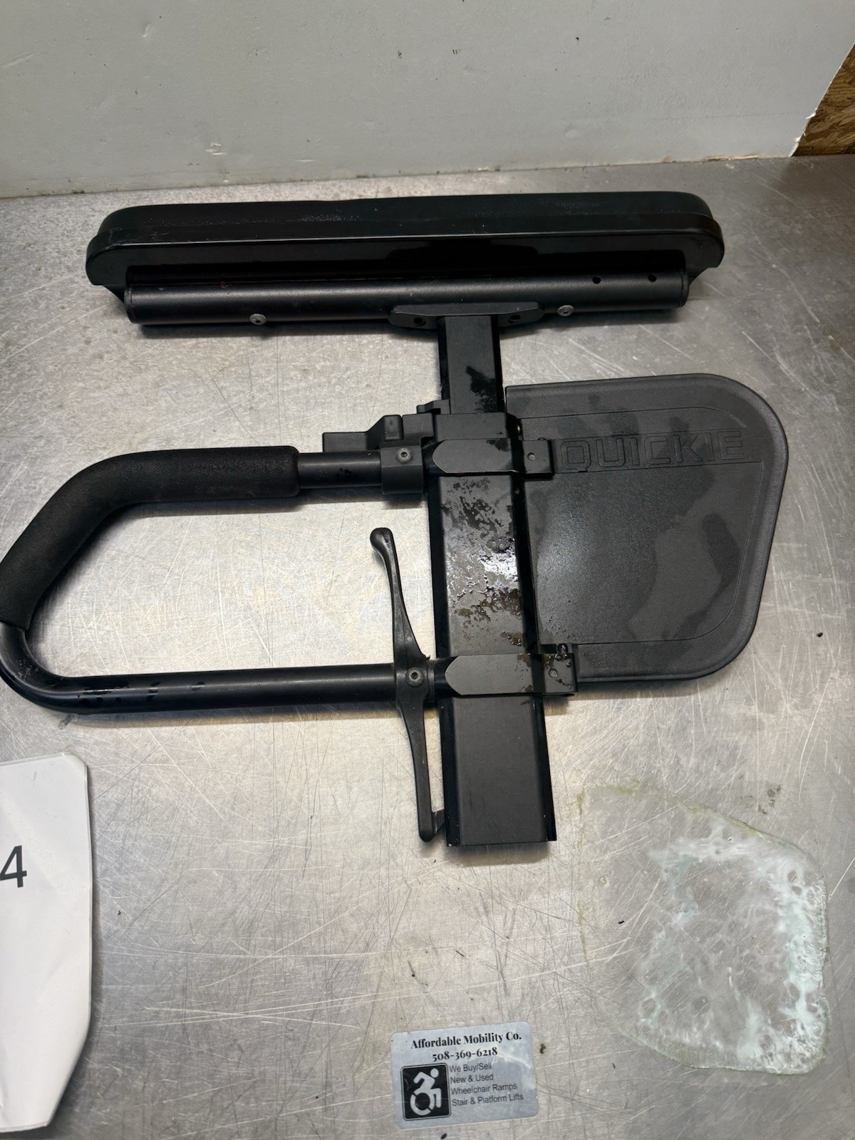 Ki Mobility Manual Wheelchair Adjustable Armrest Assembly USED