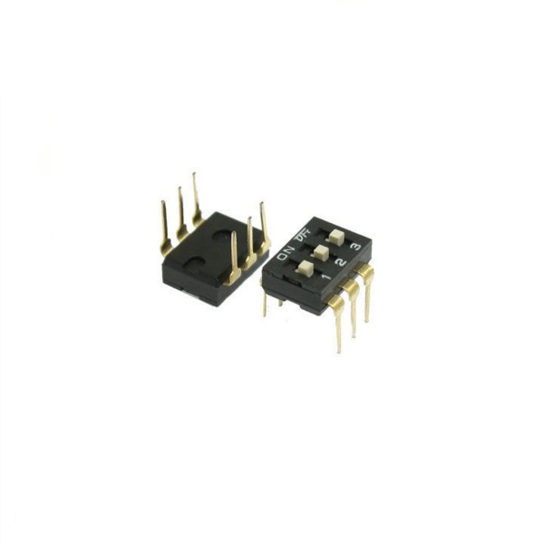 5 Pcs 2.54mm Pitch 3 Position Slide Type DIP Switches