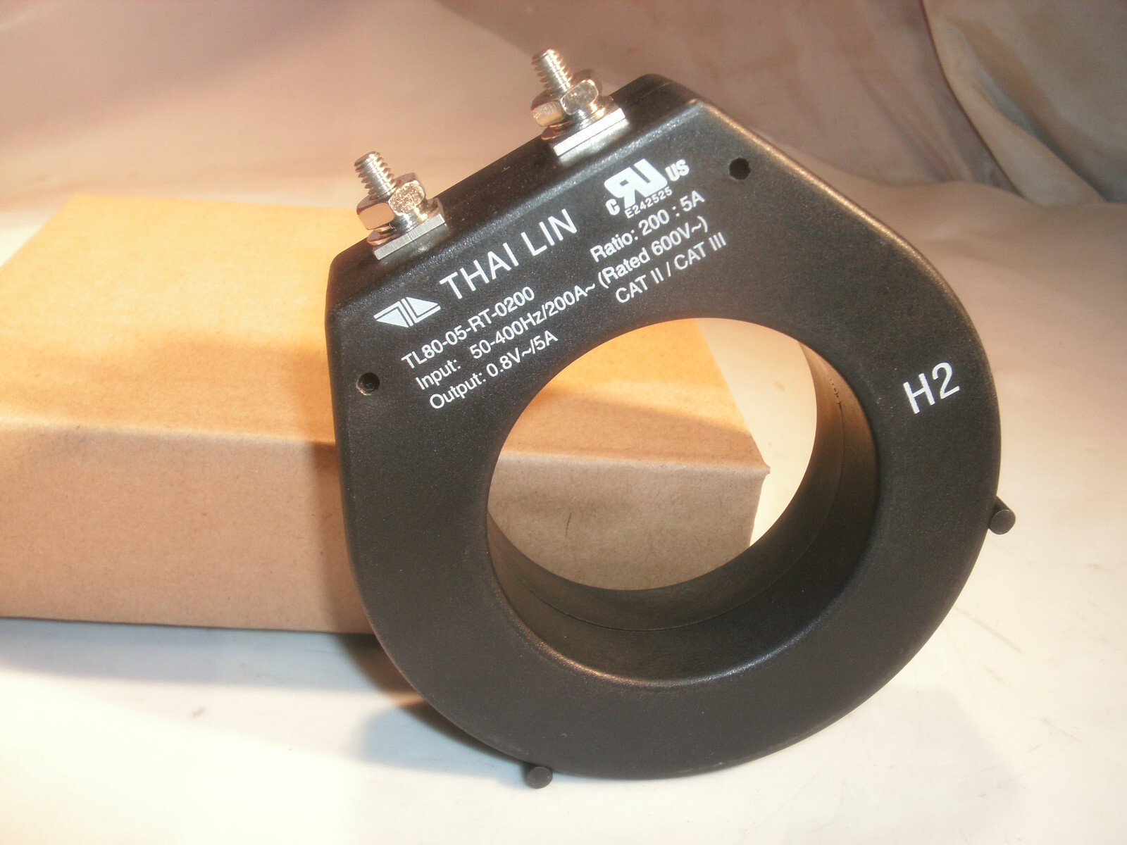 THAI LIN TL80-05-RT-0200 CURRENT TRANSFORMER RATIO 200:5A - 12 AVAILABLE