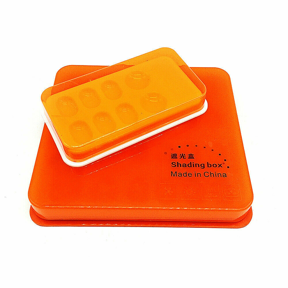 Dental Plastic Aesthetic Resin Shading Light Storage Box With Cover Large/Small
