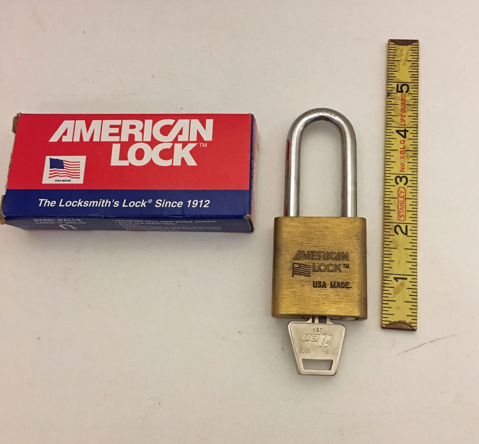 American Lock Padlock  #5561, Solid Brass Body, 2" Shackle, Made in USA