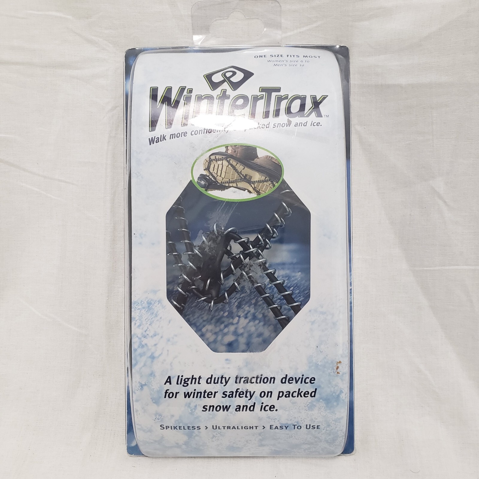 WinterTrax Ultralight Spikeless Traction Womens 6 to Mens 12 Snow And Ice