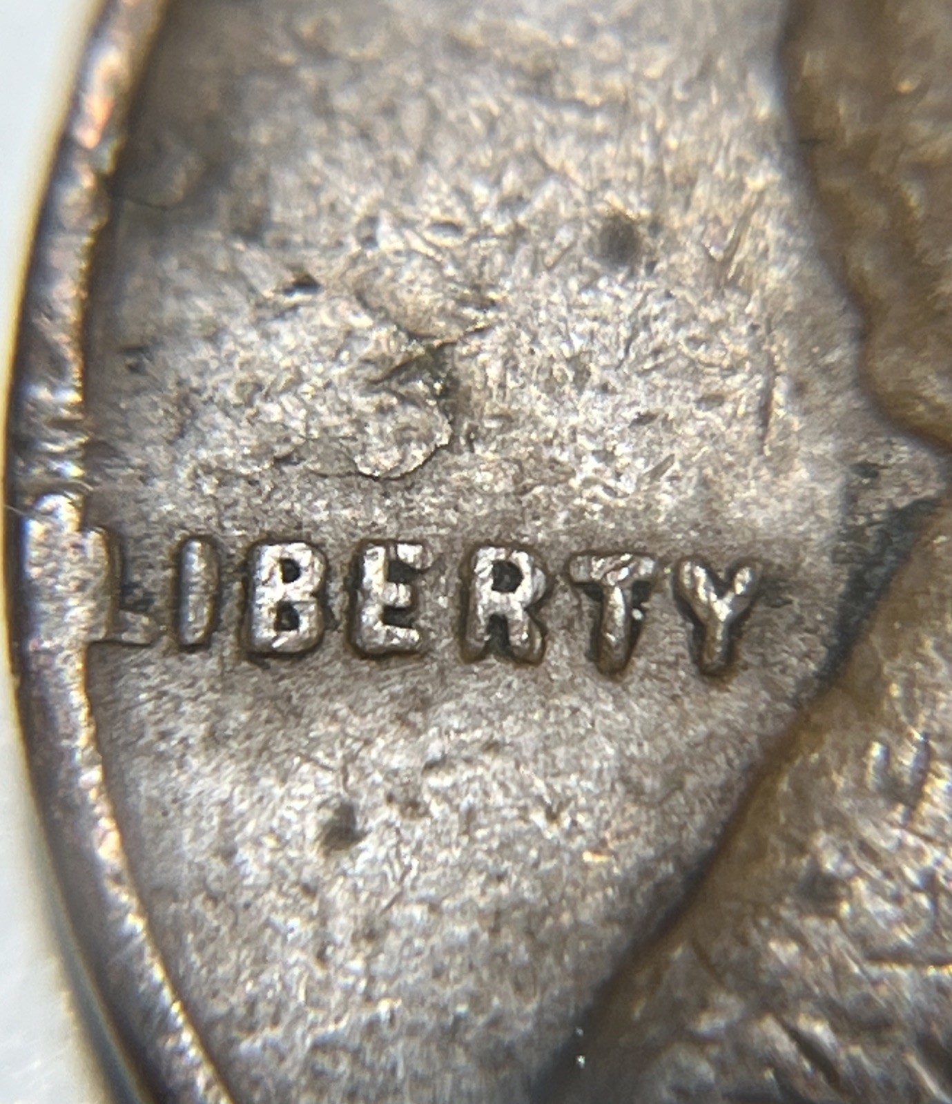 1945 S Wheat Penny Errors Major Strike Through Both Sides