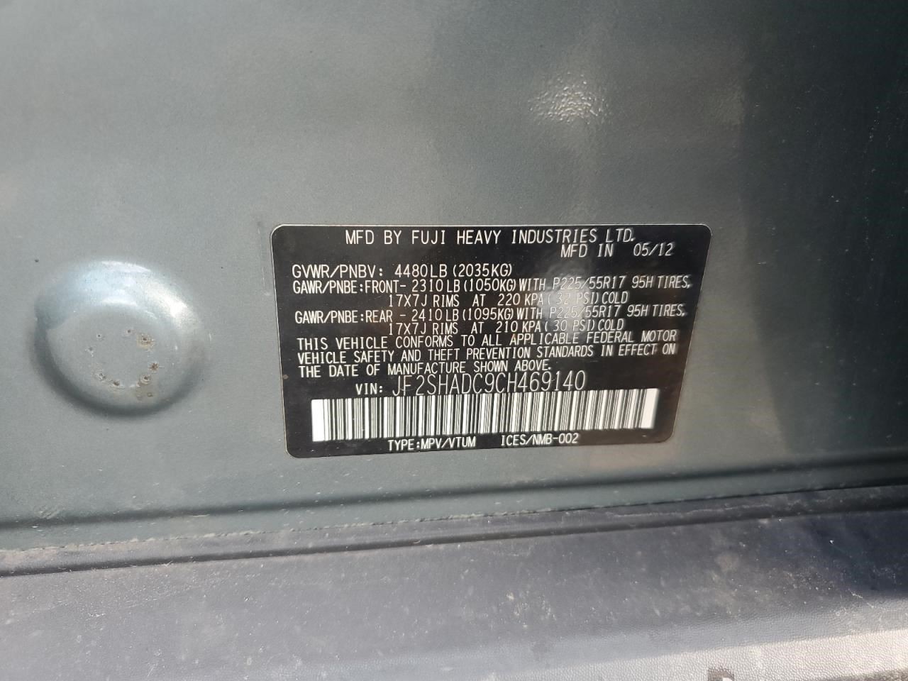 2012-2013 Subaru Forester Control Module Multifunction Integrated OEM 1432591