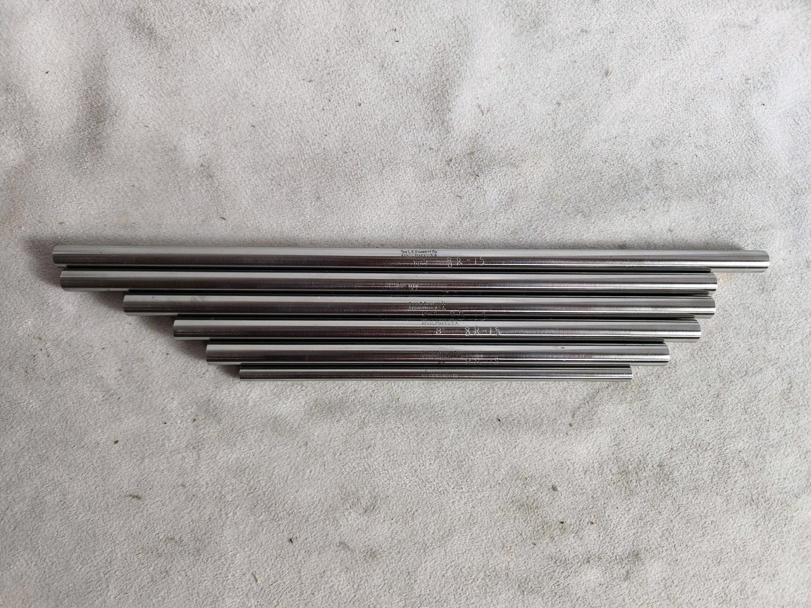 STARRETT END MEASURING ROD SET 6" To 11" Master Standards Rods