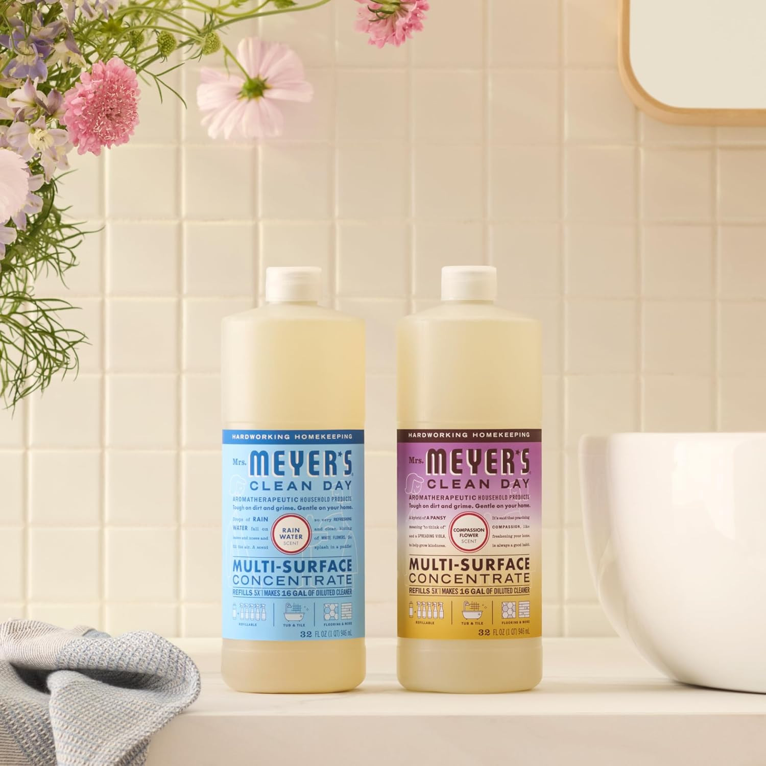 Mrs. MEYER'S CLEAN DAY Multi-Surface Everyday Concentrate, Rain Water Scent, ...