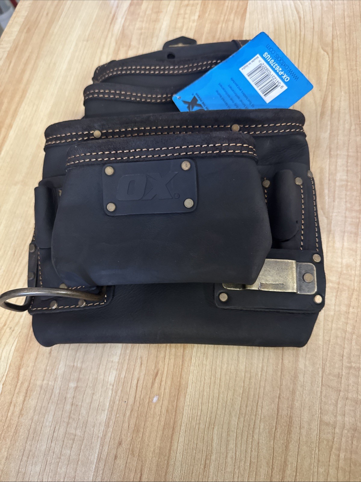 Ox Tools Pro 10-Pocket Pouch - Oil-Tanned Leather OX-P263701 free shiping